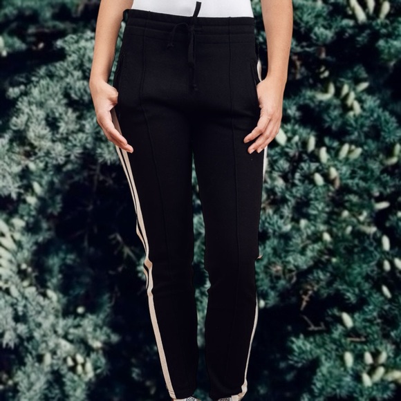 Isabel Marant Etoile ‘Dario’ Black Jersey Track Pants Size 36 - Picture 11 of 15